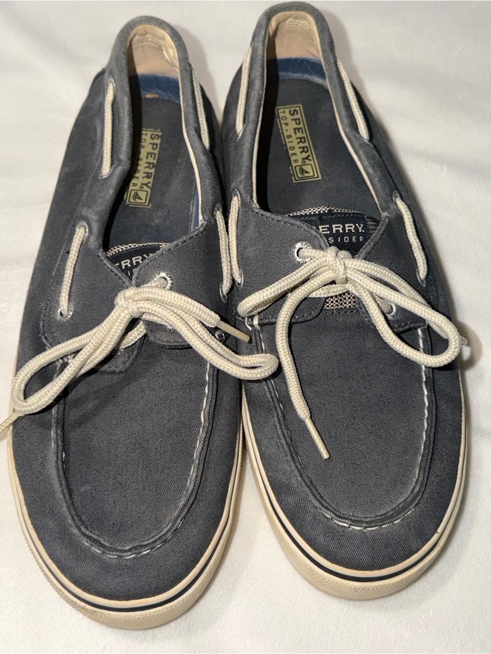 Sperry Men’s Navy Canvas Boat Shoes 10.5M